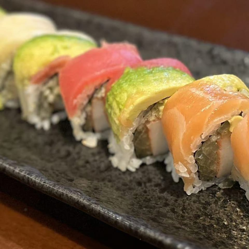 Delicious Rainbow Roll at Our Japanese Restaurant